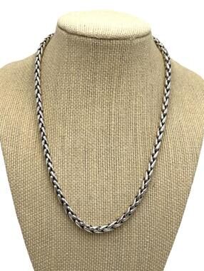 BJC Samuel Benham Sterling Silver Heavy 53g Braided Chain